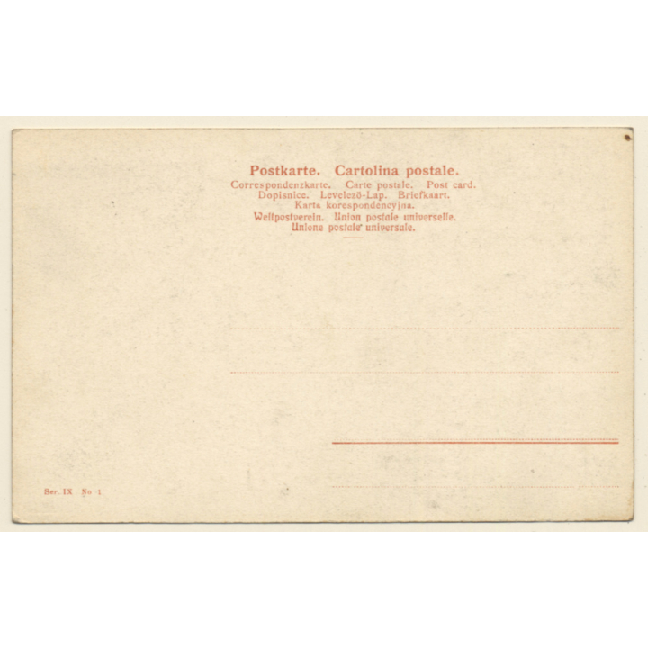 Erotic Study: Topless Woman Reclining On Chaisselongue / Risqué (Vintage PC 1900s)