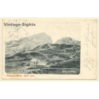 Austria: Tilisuna Hütte 2271 mtr. DAV (Vintage PC 1904)