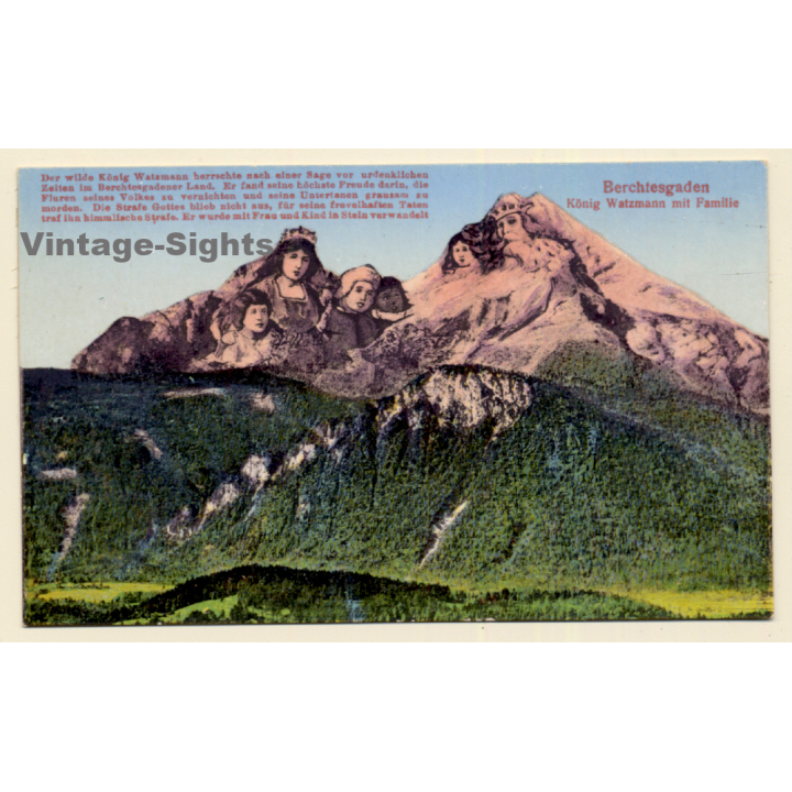 Berchtesgaden: König Watzmann Mit Familie / Mountains (Vintage PC)