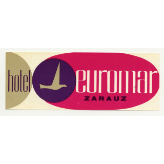 Hotel Euromar - Zarauz (Gipuzkoa) / Spain (Vintage Luggae Label)