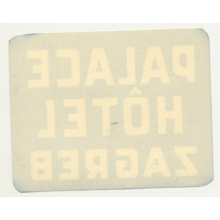Palace Hotel - Zagreb / Croatia (Vintage Luggae Label)