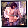 Erotic Study: Petite Semi Nude Female In Greenhouse / Small Bobs - Panties (Vintage Diapositive KORENJAK 1970s/1980s)