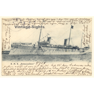 S.M.S. Hohenzollern / Kaiser Wilhelm II Staatsyacht (Vintage PC 1904)