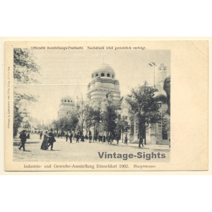 Düsseldorf Industrie & Gewerbe Ausstellung 1897 / Ansicht 1497 (Vintage PC Litho)