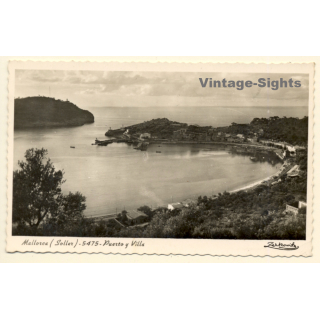 Mallorca / Baleares: Soller - Puerto Y Villa (Vintage RPPC Zerkowitz)