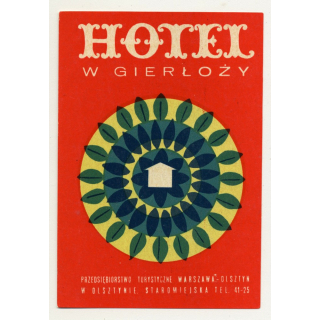 Hotel W Gierlozy - Warszaw / Poland (Vintage Luggae Label)