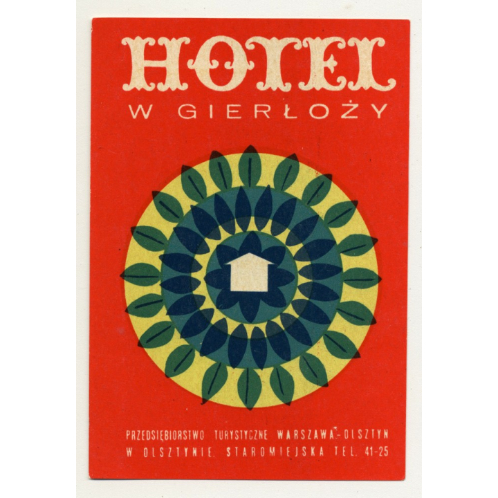 Hotel W Gierlozy - Warszaw / Poland (Vintage Luggae Label)