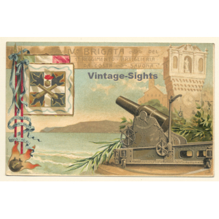 1° Reggimento Artigleria Da Costa, Brigata Savona / Militaria (Vintage PC 1900s)