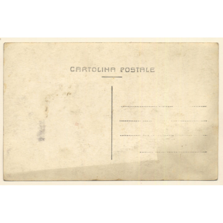 Italo-Turkish War (1911-1912): Italian Soldier Near Howitzer (Vintage RPPC)