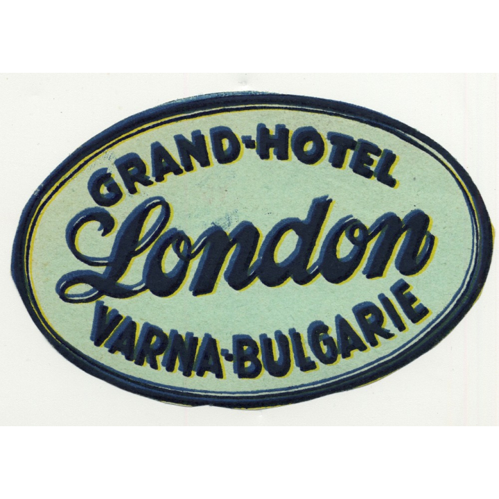 Grand-Hotel London - Varna / Bulgaria (Vintage Luggae Label)
