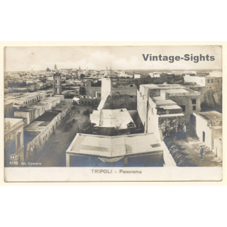 Colony Tripoli Italiana: Panorama *1 (Vintage RPPC ~1910s)