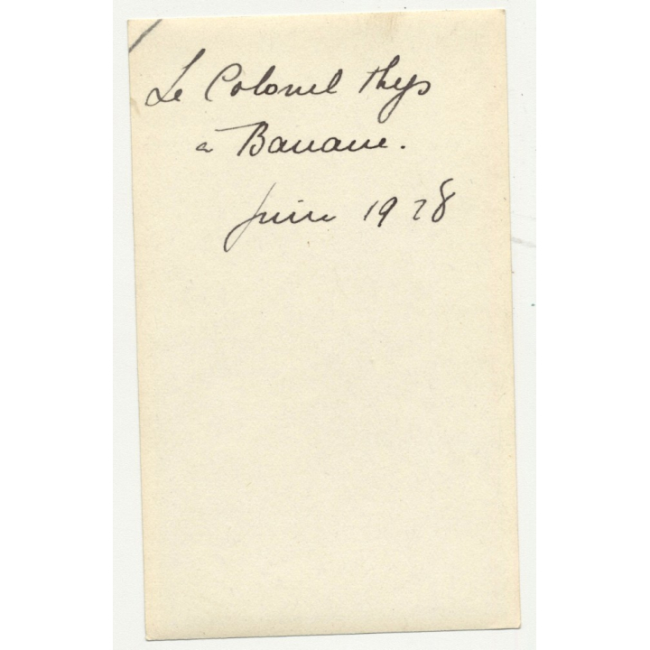 Colonial Masters On Board Of Steamer 'Colonel Thys' (Vintage Photo B/W 1928)