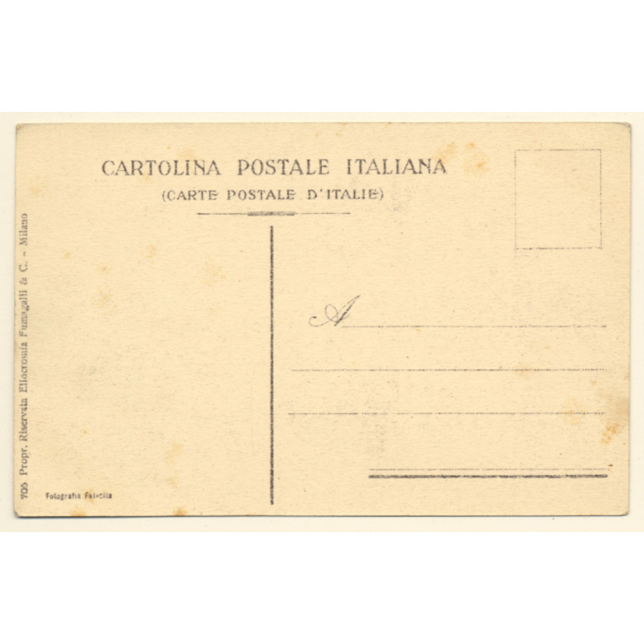 Italo-Turkish War (1911-1912): Tripoli - Italian Flag Raised On Command Building (Vintage PC ~1910s)