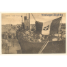 Colony Italian Tripolitania: Tobruk - Boarding Pier - Steamer (Vintage PC 1926)