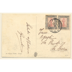Colony Italian Tripolitania: Tobruk - Boarding Pier - Steamer (Vintage PC 1926)