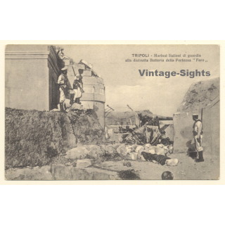 Colony Tripoli Italiano: Italian Sailors On Guard (Vintage PC 1912)
