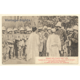 Italo-Turkish War (1911-1912): Captain & Turkish Spy Just Before Execution (Vintage PC)