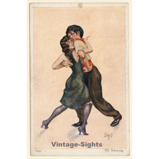 Toby: Tanzendes Paar - Mit Schwung (Vintage PC 1910s/1920s)