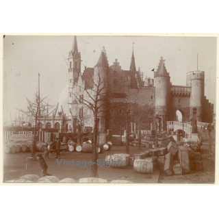 Antwerp / Anvers: Musée Du Steen (Vintage Photo Sepia ~1900s/1910s)