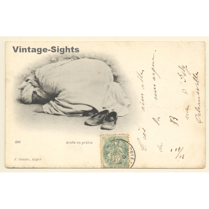 Algeria: Arabe En Prière / Ethnic (Vintage PC 1902)