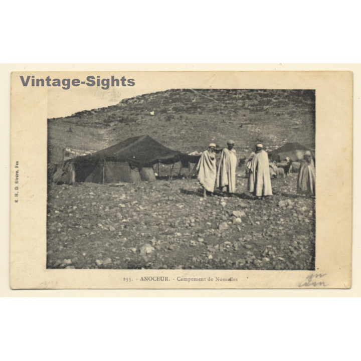 Anoceur / Morocco: Campement De Nomades (Vintage PC 1909)