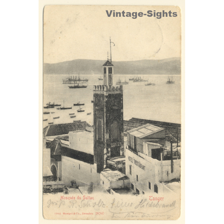 Tanger / Morocco: Mosquée Du Sultan (Vintage PC 1908)
