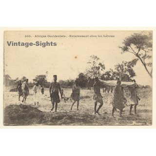 Senegal: Enterrement Chez Les Lébous / Ethnic (Vintage PC Fortier)