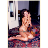 Erotic Study: Great Take Of Nude Female On Oriental Carpet (Vintage Photo France ~1980s)