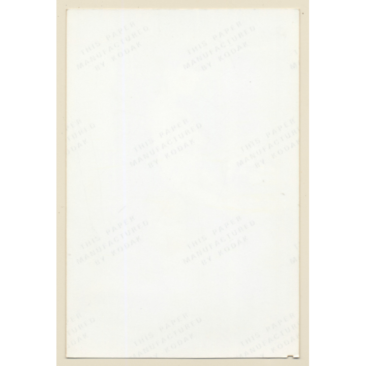 Erotic Study: Beautiful Natural Nude Female Kneeling / Flowers (Vintage Photo France ~1980s)