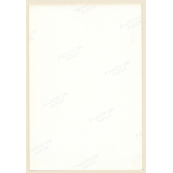 Erotic Study: Blonde Semi Nude Bends Forward / Panties - Butt (Vintage Photo France ~1980s)