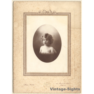 Meeus - Verbeke: Portrait Of Super Sweet Baby Girl With Curly Hair (Vintage Photo ~1900s/1910s)
