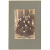 L. Neyt / ABP: Cool Family Portrait In Front Of Paintings (Vintage Photo ~1900s/1910s)