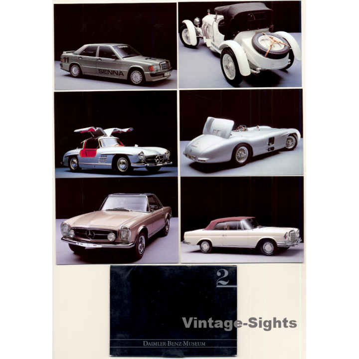 Daimler Benz Museum 2 / Mercedes (Set Of 6 Postcards ~2000s)