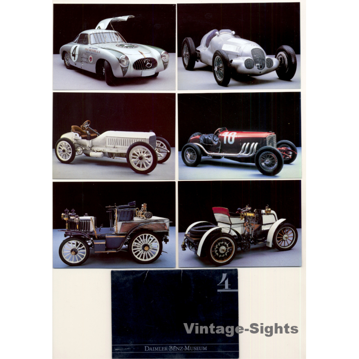 Daimler Benz Museum 4 / Mercedes (Set Of 6 Postcards ~2000s)