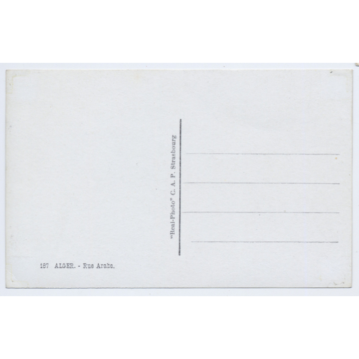 Algier / Algeria: Rue Arabe / Veiled Moorish Females (Vintage RPPC ~1930s/1940s)