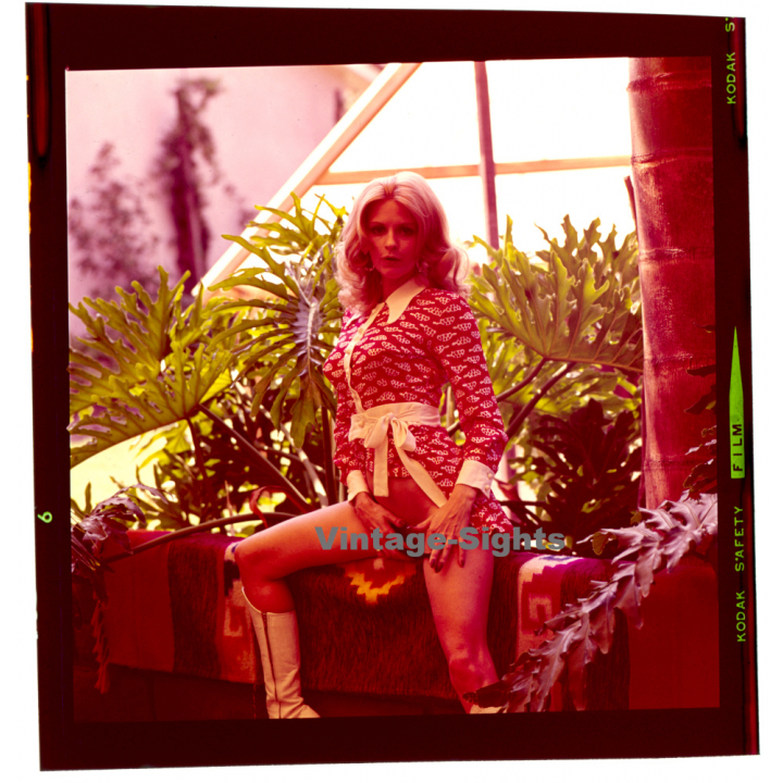 Erotic Study: Pretty Blonde Woman Outdoors*11 / Nude (Vintage Diapositive KORENJAK 1970s/1980s)