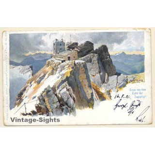 Garmisch-Partenkirchen: Gruss Von Der Zugspitze (Vintage Artist PC 1901)