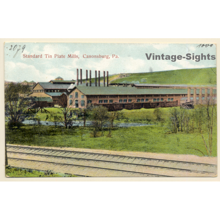 Canonsburg, PA / USA: Standard Tin Plate Mills (Vintage PC)