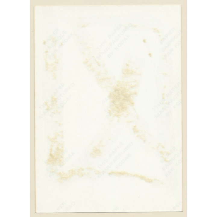 Erotic Study: Natural Busty Longhaired Nude *1 / Lipstick (Vintage Photo ~1980s)