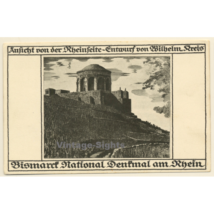 Bingen: Otto Von Bismarck National Denkmal (Vintage PC 1910s)