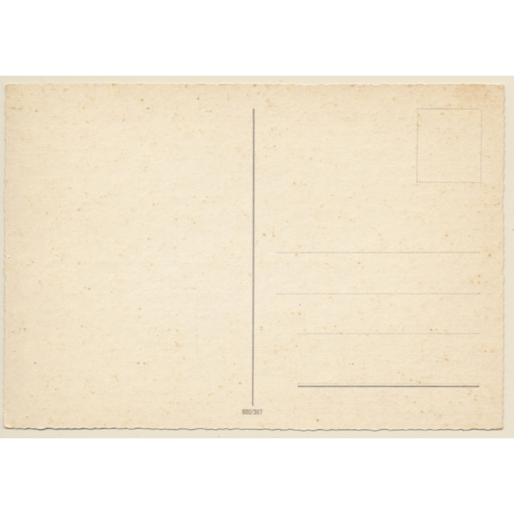 Blonde Striptease Dancer With Feather Boa*1 / Pin-Up (Vintage PC ~1950s/1960s)