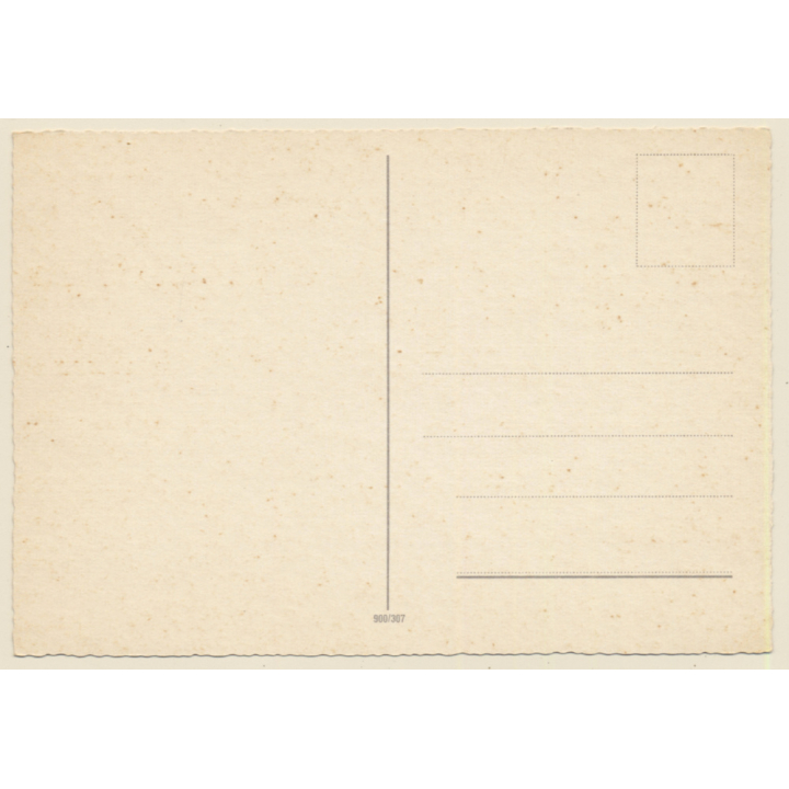 Blonde Striptease Dancer With Feather Boa*2 / Pin-Up (Vintage PC ~1950s/1960s)