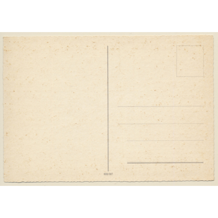 Blonde Striptease Dancer With Feather Boa*3 / Pin-Up (Vintage PC ~1950s/1960s)