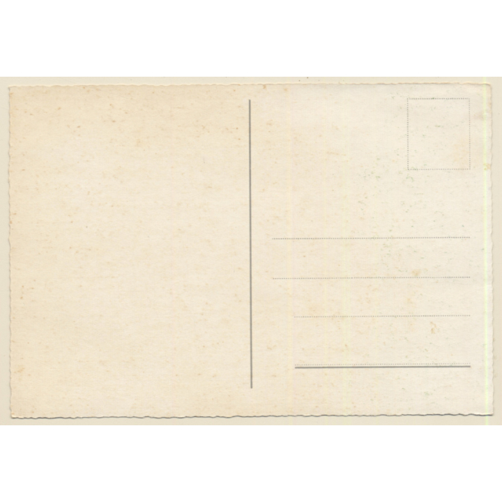 Blonde Striptease Dancer With Feather Boa*4 / Pin-Up (Vintage PC ~1950s/1960s)