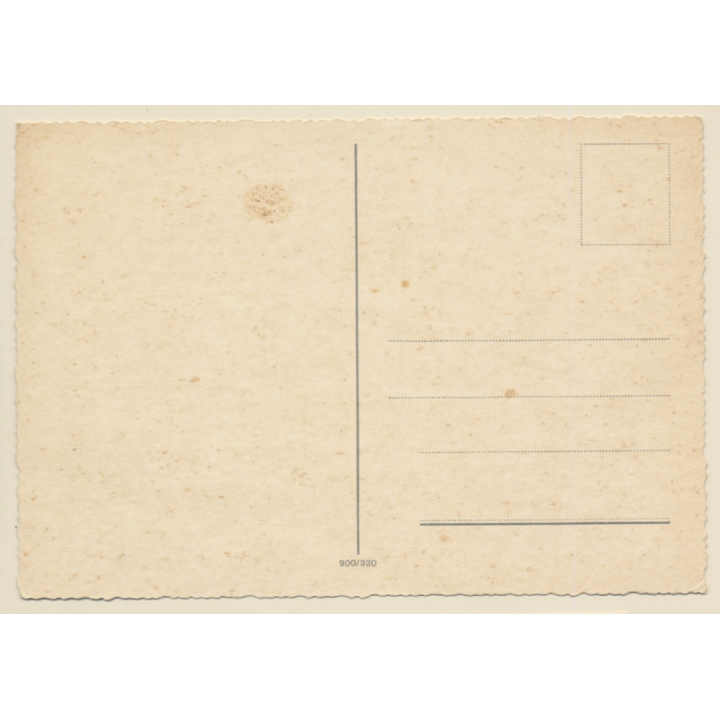 Erotic Drawing Of Blonde Pin-Up Girl / Nylons - Gloves (Vintage Artist PC ~1950s/1960s)