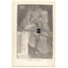 Erotic Drawing - Boudoir - Risqué: En Carnaval - Les Deux Nez (Vintage RPPC  1900s/1910s)
