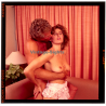 Erotic Couple Study: Muscular Man & Natural Busty Female*1 (Vintage Diapositive KORENJAK 1970s/1980s)