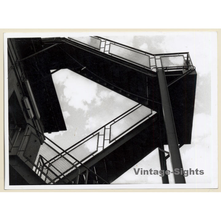 Tubize / Belgium: Forges de Clabecq *3 / Steelworks - External Staircase (Vintage Photo 1990s/2000s)