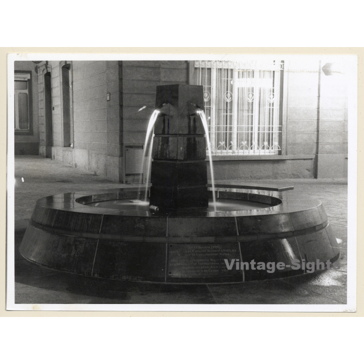 Wallonia / Belgium: Fountain Dedicated To Bernard Anselme & Roger Delcroix (Vintage Photo 1990s/2000s)