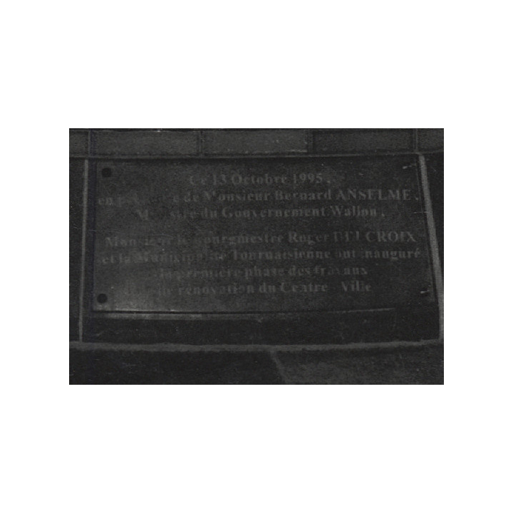 Wallonia / Belgium: Fountain Dedicated To Bernard Anselme & Roger Delcroix (Vintage Photo 1990s/2000s)